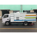 Dongfeng 4x2 suction truck with rear roller brush